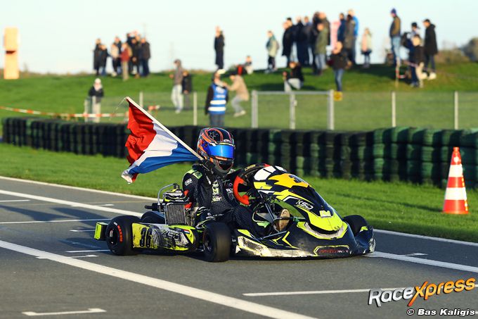 Karter Jurr Drent verovert titel in 2-takt Junior (Rotax)