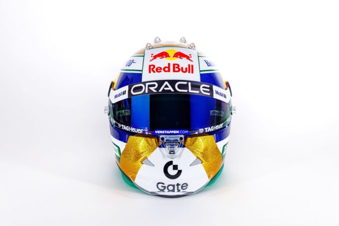 Max Verstappen verrast met speciale helm in Brazilië Foto 4