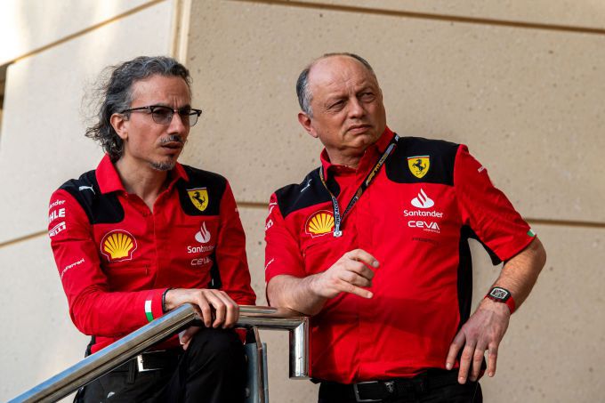 Laurent_Mekies_en_Frederic_Vasseur F1 Ferrari