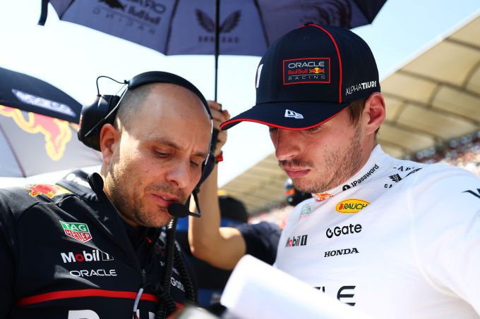 Max Verstappen en Gianpiero Lambiase F1 Red Bull