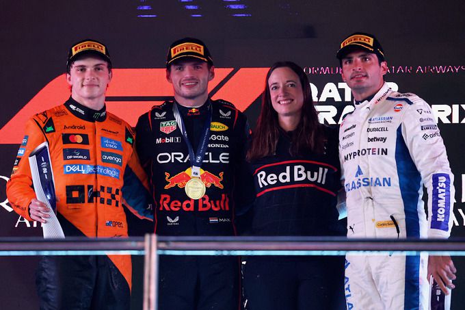 Max Verstappen podium