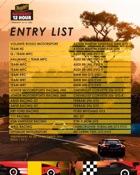 Bathurst 12 Hour 2026