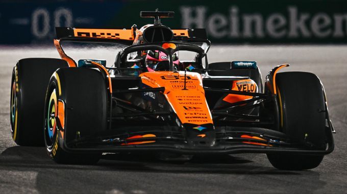 Oscar Piastri F1 McLaren actie GP Las Vegas 2025