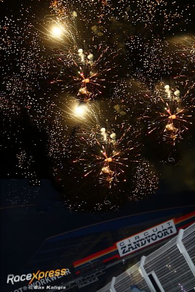 Vuurwerk boven Formule 1 Circuit van Zandvoort #Fireworks Zandvoort