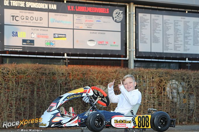 Karttalent Julian van de Coterlet voetbalt bij VV IJsselmeervogels en racet in Italië