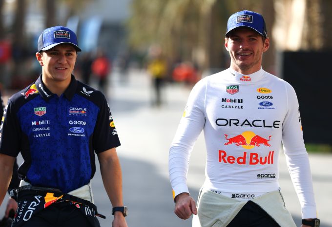 #F1 Max Verstappen en Isack Hadjar