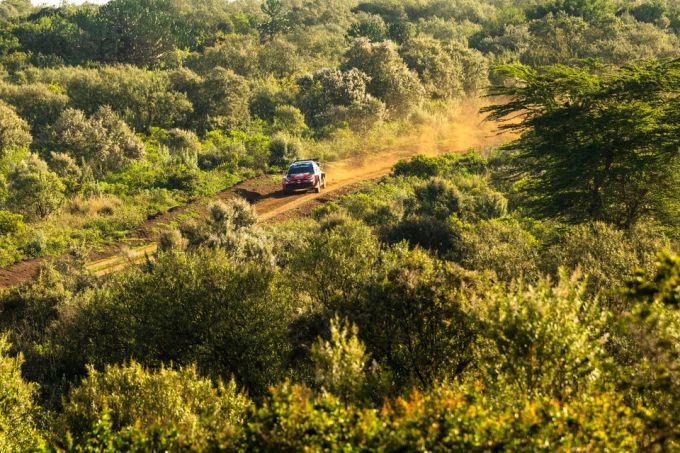 FIA WRC Safari Rally Kenya 2026 Oliver Solberg (SWE) en Elliott Edmondson (GBR) van het TOYOTA GAZOO RACING WRT