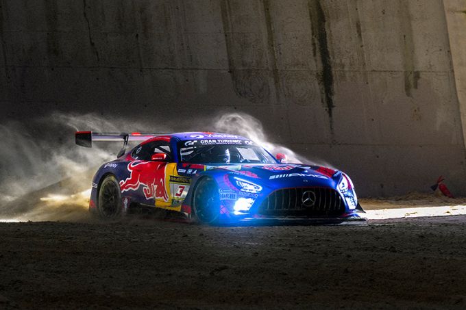 Max Verstappen Verstappen Racing Mercedes-AMG GT3 in livery Red Bull