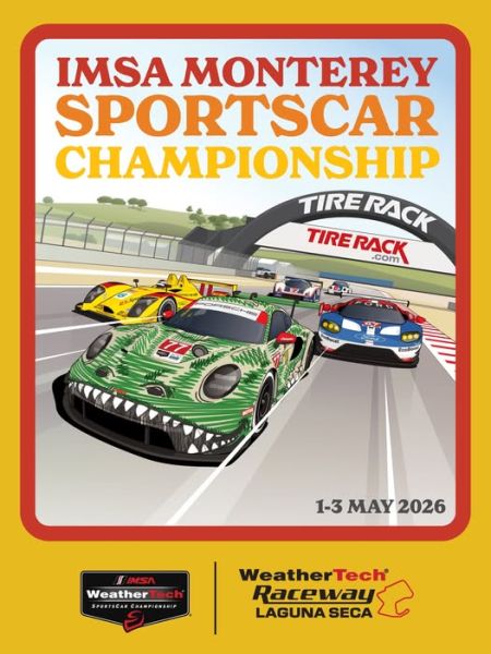IMSA WeatherTech SportsCar Championship 2026 Raceway Laguna Seca event poster