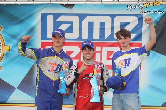 Sky Defourny naar podium IAME Series Benelux