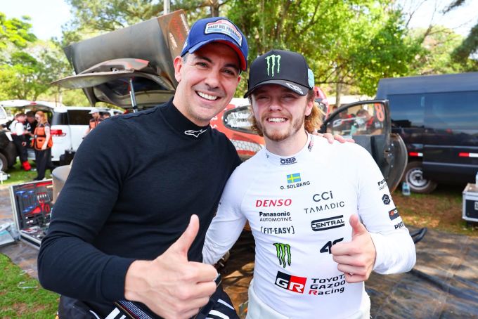FIA WRC Rally del Paraguay 2026 Santiago Peña met Oliver Solberg foto 5