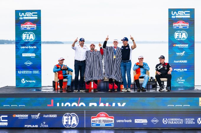 FIA WRC Rally del Paraguay 2026 podium