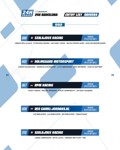 Michelin 24H BARCELONA 2026 Circuit de Barcelona-Catalunya Afbeelding Creventic 20