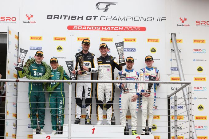 British GT 26-27 sept 2026 Brands Hatch podium GT4 silver