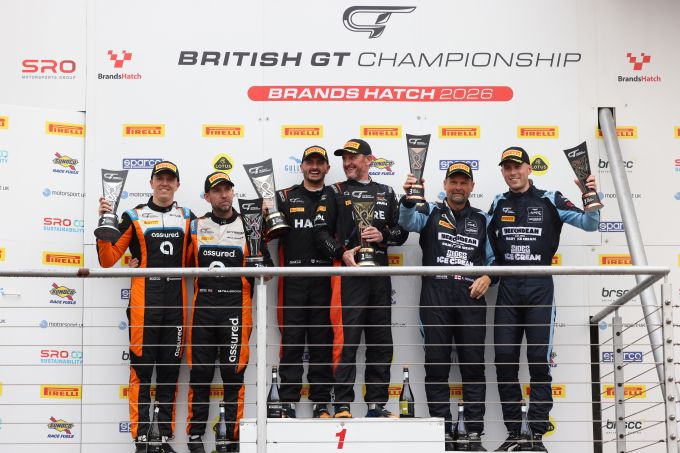 British GT 26-27 sept 2026 Brands Hatch podium GT3 ProAm