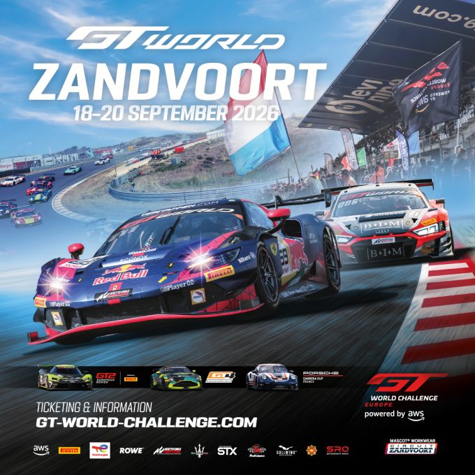 GT World Challenge Zandvoorts 2026 event poster
