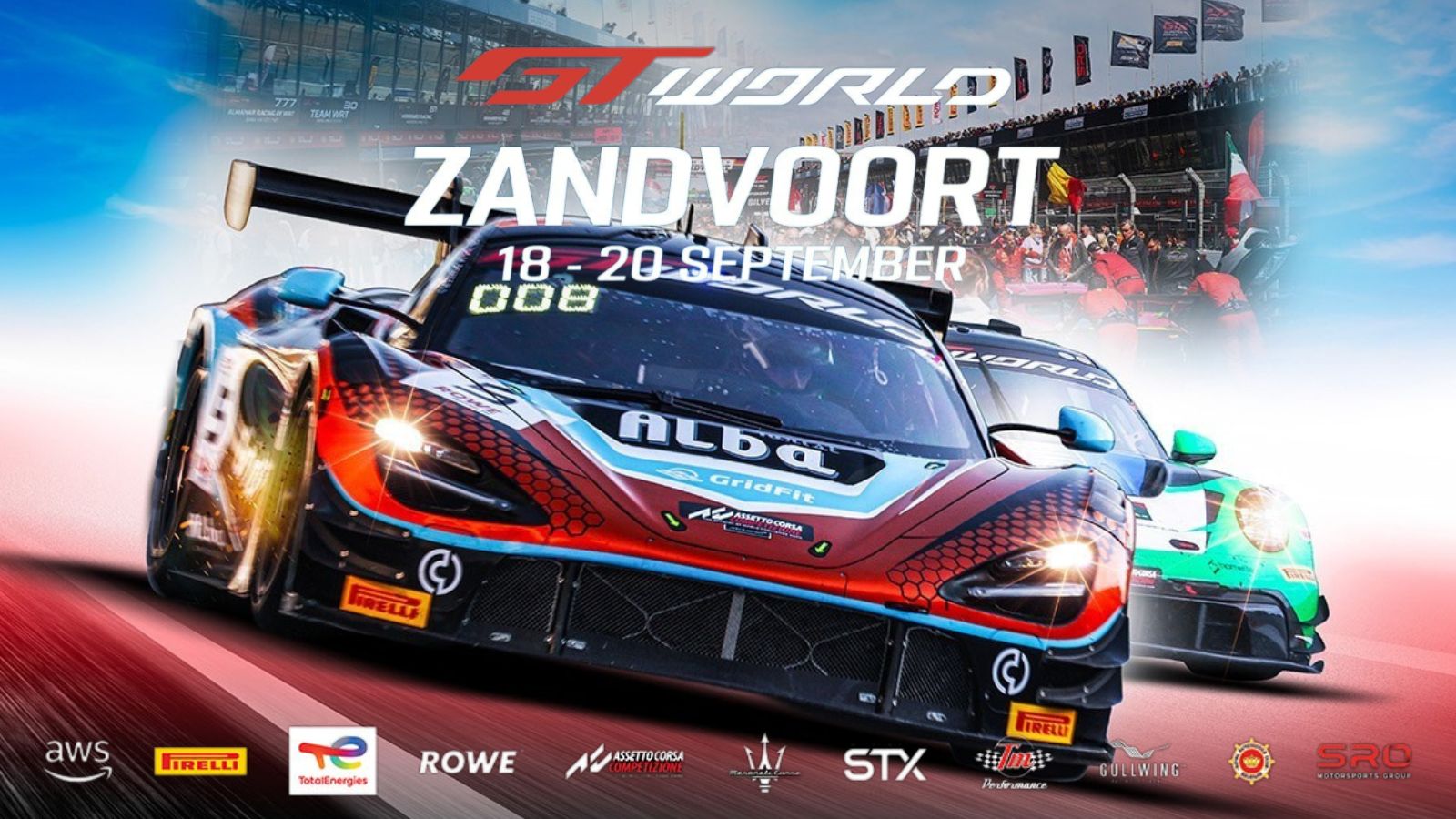 Uitgebreid TIJDSCHEMA GT World Challenge Powered By AWS in Zandvoort