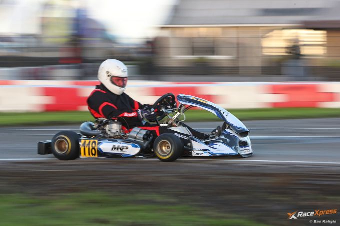 Jan Willem Uitslag in de 125 cc schakelkart