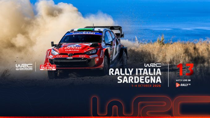 FIA WRC Rally italy sardinie event banner