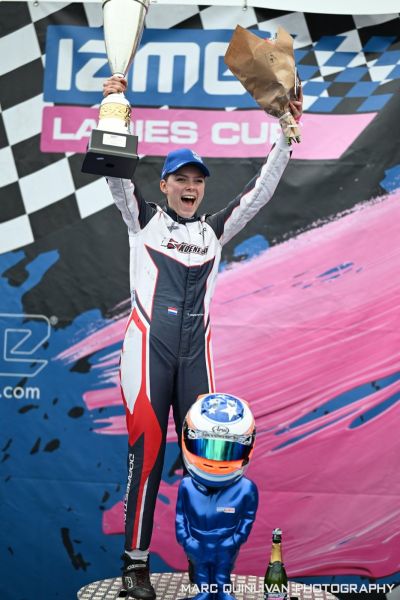 Eva Dorrestijn winner IAME Ladies Cup